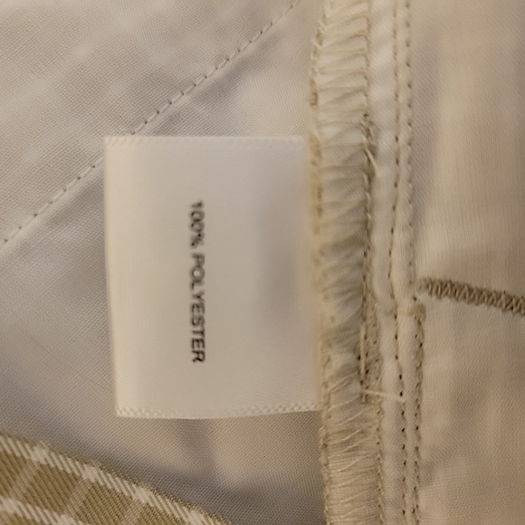 Peter Millar Wicking Shorts Mens 36  Beige White Check Performance‎ Preppy Golf - Picture 6 of 11